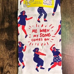 Kitchen Hand Towel, Blue Q Towel, Me when My Song Comes On, Girl Dancing, Funny